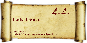 Luda Laura névjegykártya